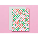 Holiday Chatter Pattern Holiday Card