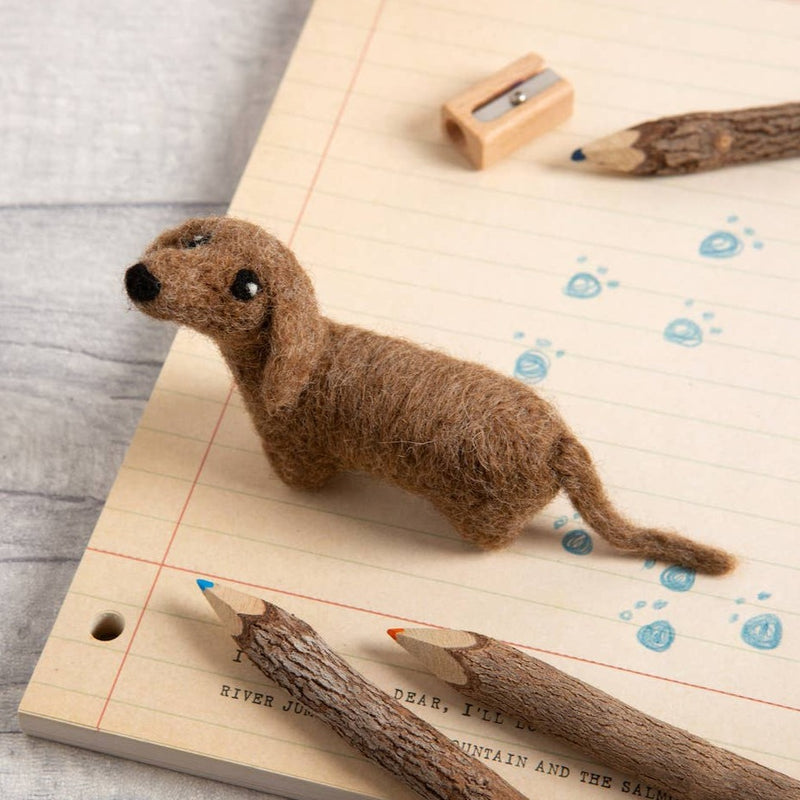 Dachshund Mini Felting Kit Kit Hawthorn Handmade