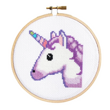 Emoji Unicorn Cross Stitch Kit