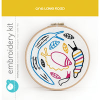 Slugs Embroidery Kit Kit Budgie Goods