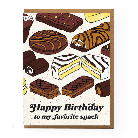 Snack Cake Birthday Card