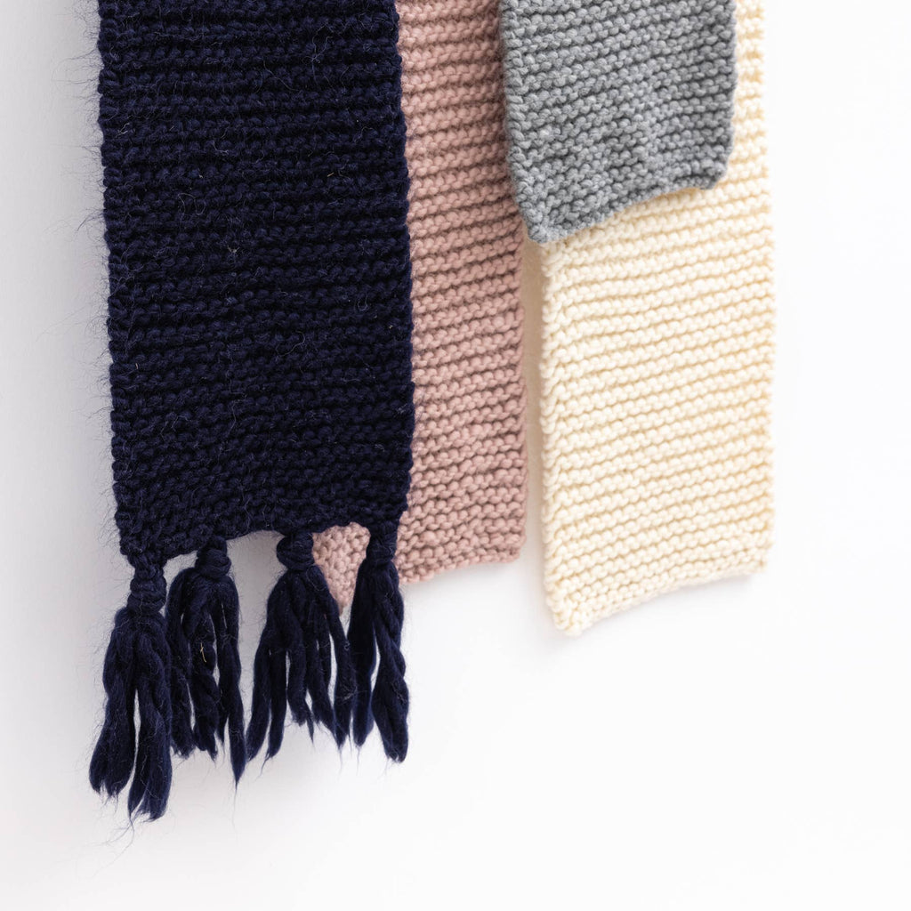 Knit Kit - The Chunky Scarf in Midnight Blue
