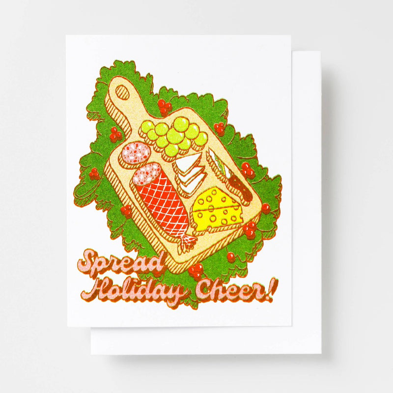 Spread Holiday Cheer Charcuterie Card Greeting Cards Yellow Owl Workshop