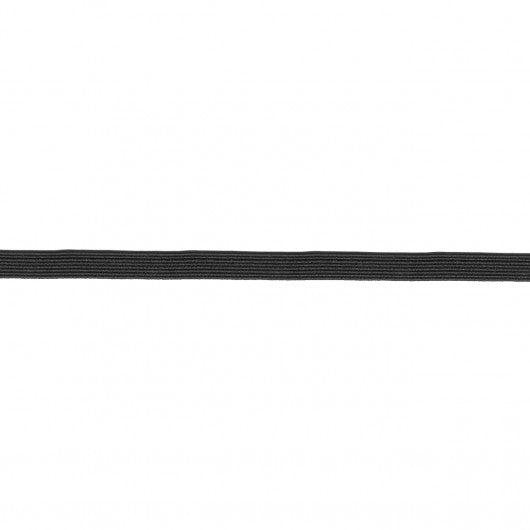 1/4-inch wide flat black elastic (5 yard bundle)