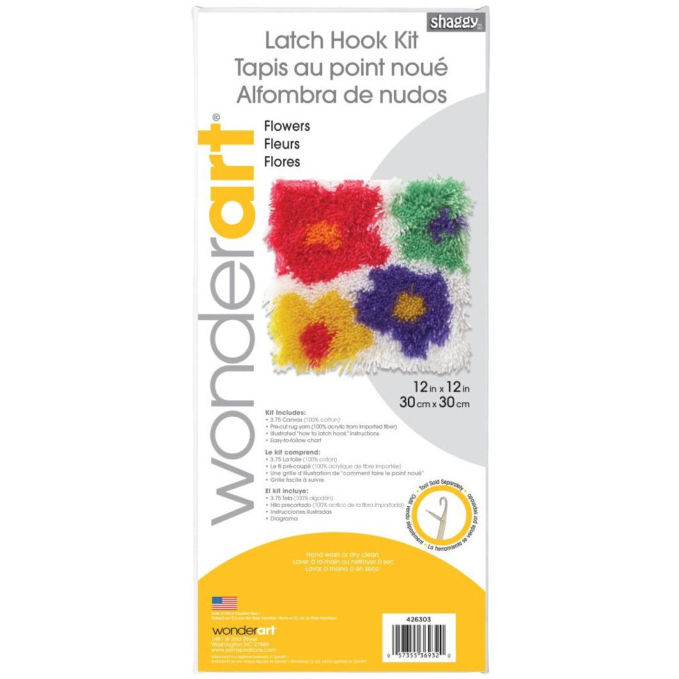Flowers Latch Hook Kit Kit Wonderart