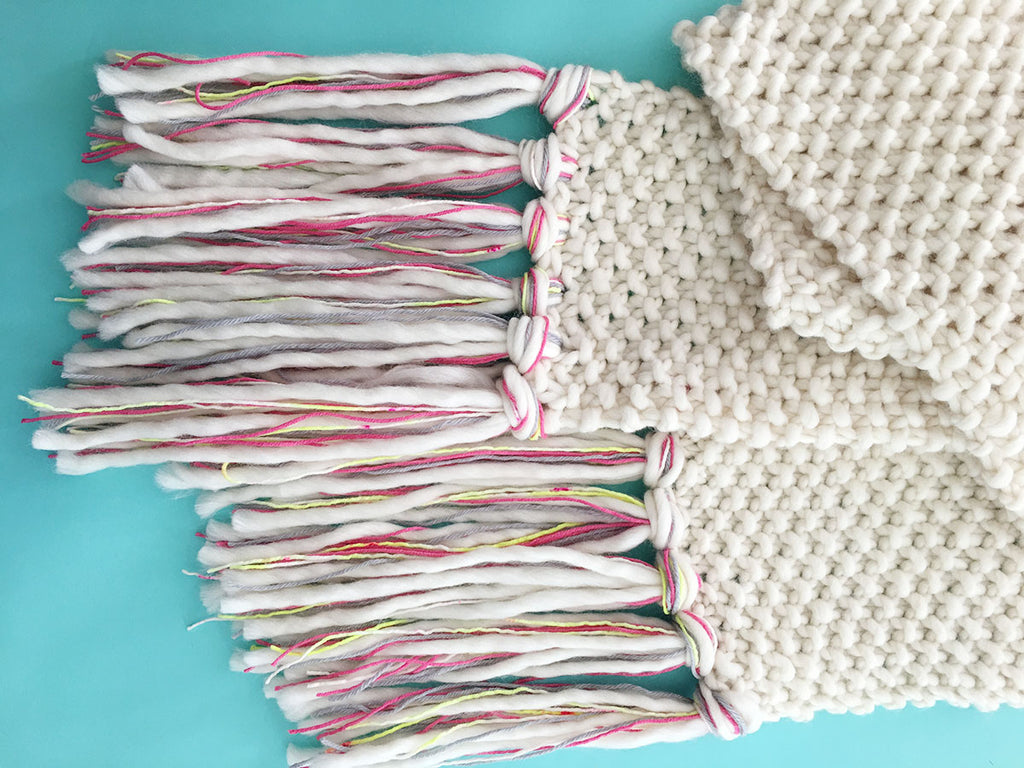 FREE! Epic Fringe Scarf Knitting Pattern