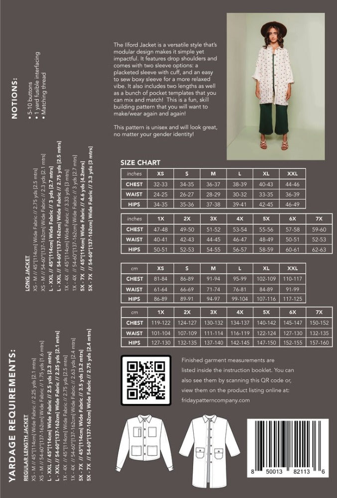 The Ilford Jacket Pattern Pattern Friday Pattern Company