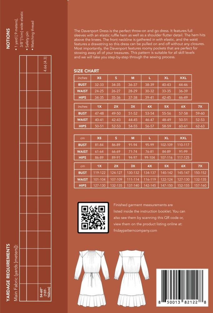 Davenport Dress Pattern Pattern Friday Pattern Company