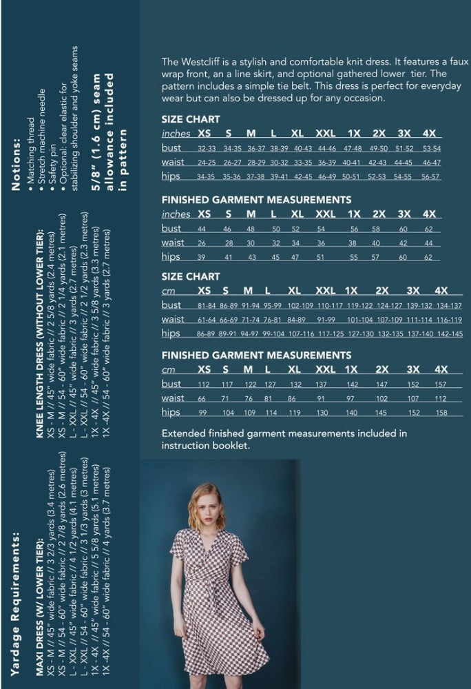 The Westcliff Dress Pattern Pattern Friday Pattern Company