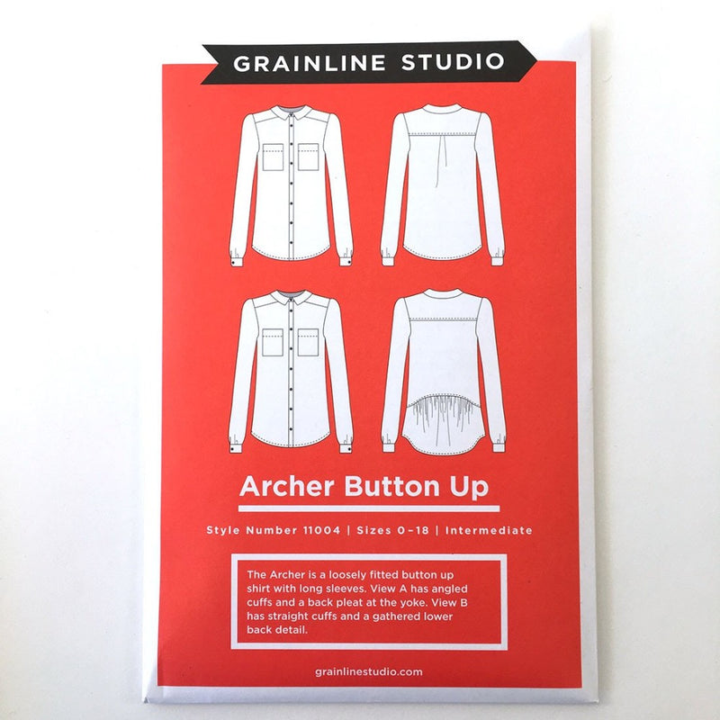Archer Button Up Shirt Pattern Pattern Grainline Studio
