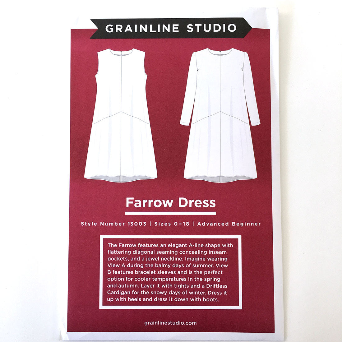 Farrow Dress Pattern Pattern Grainline Studio