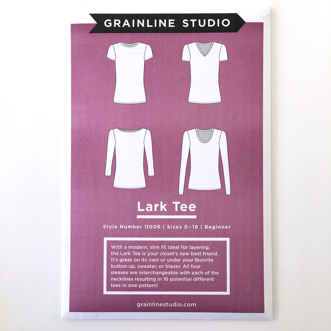 Lark Tee Pattern Pattern Grainline Studio