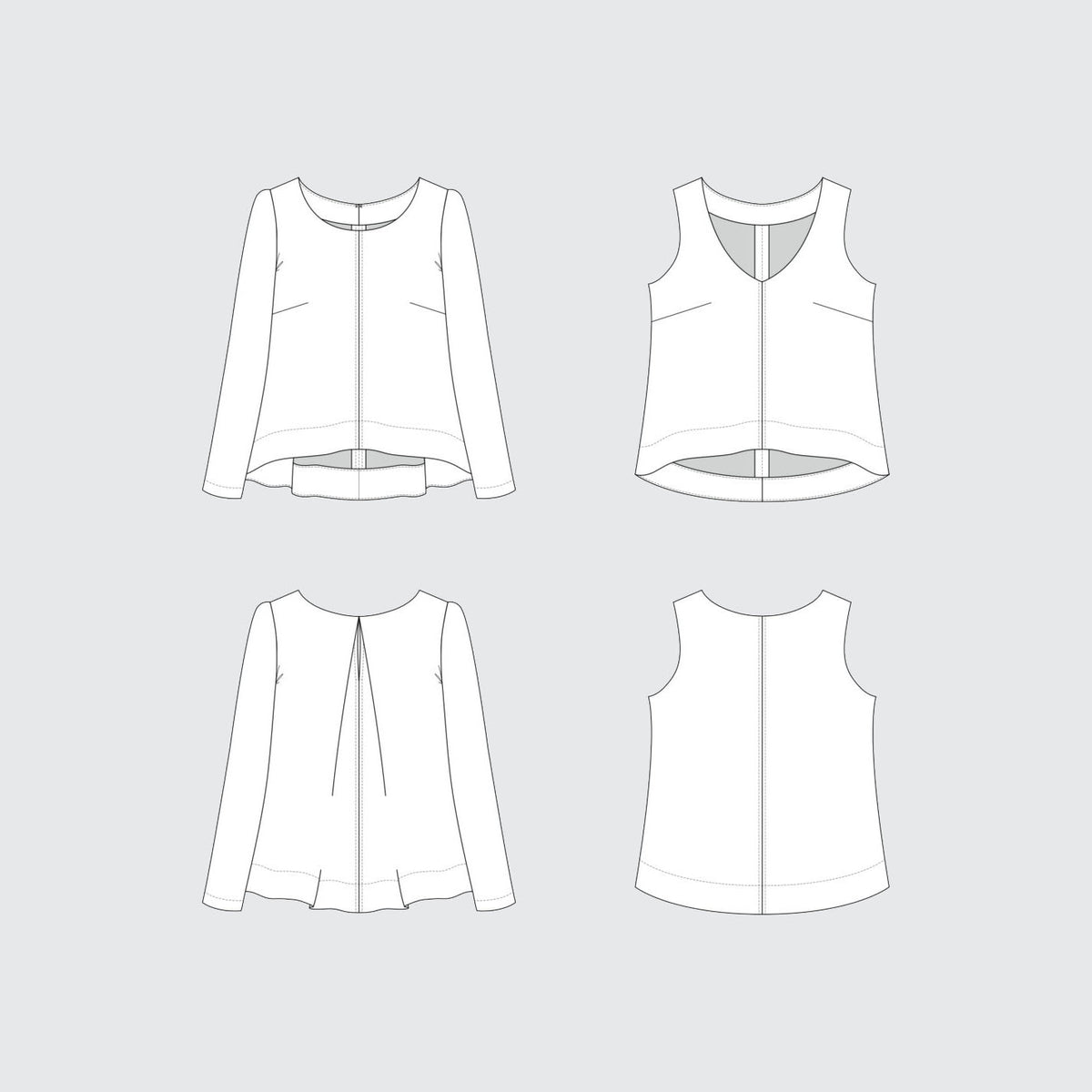 Hadley Top Pattern Pattern Grainline Studio