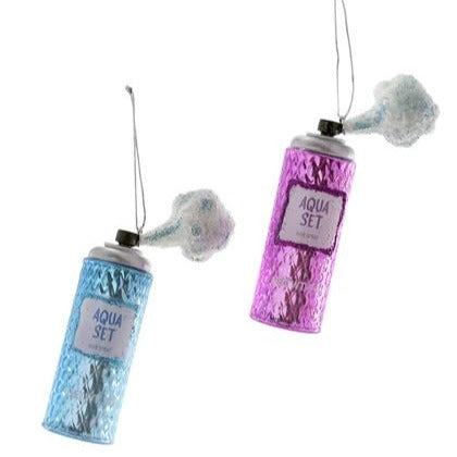 Hairspray Ornament Ornament Cody Foster and Co. Blue