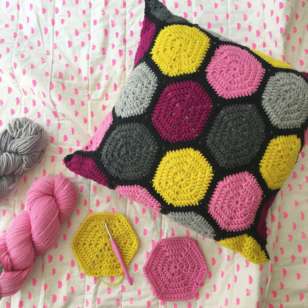 VIRTUAL WORKSHOP: Crochet Hexagon Motifs Past Workshop Brooklyn Craft Company