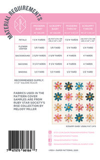 Fresh As A Daisy Quilt Pattern Pattern Pen and Paper Patterns