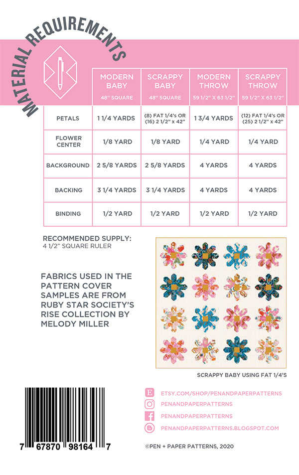 Fresh As A Daisy Quilt Pattern