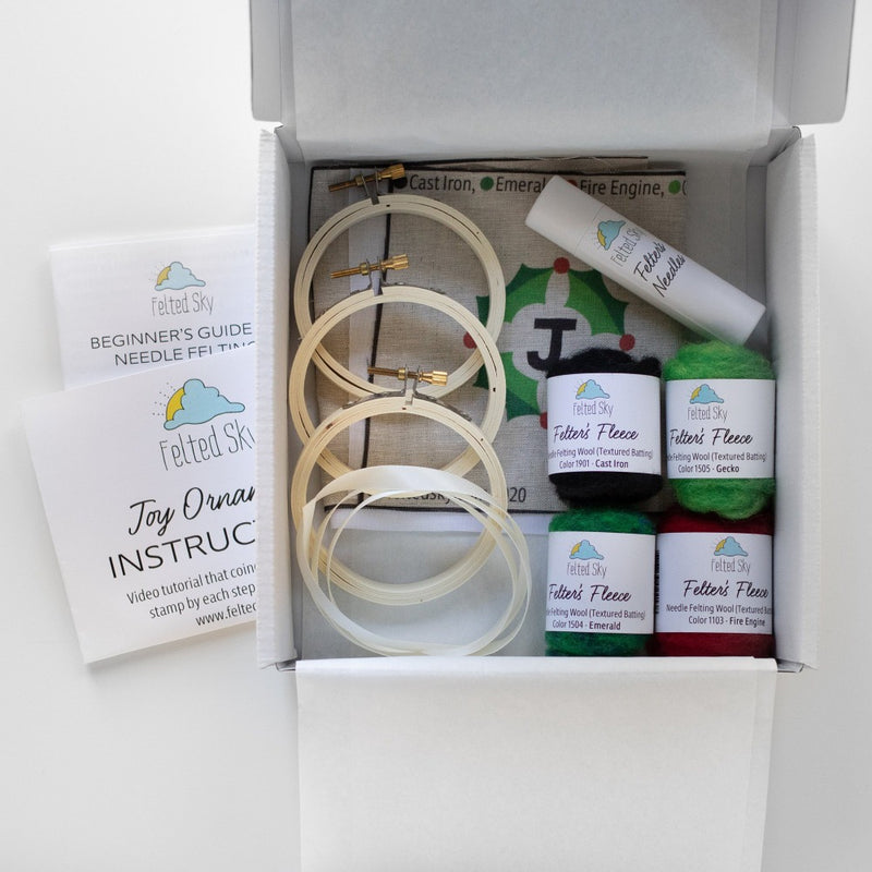 Joy Ornaments Needle Felting Kit Kit Felted Sky