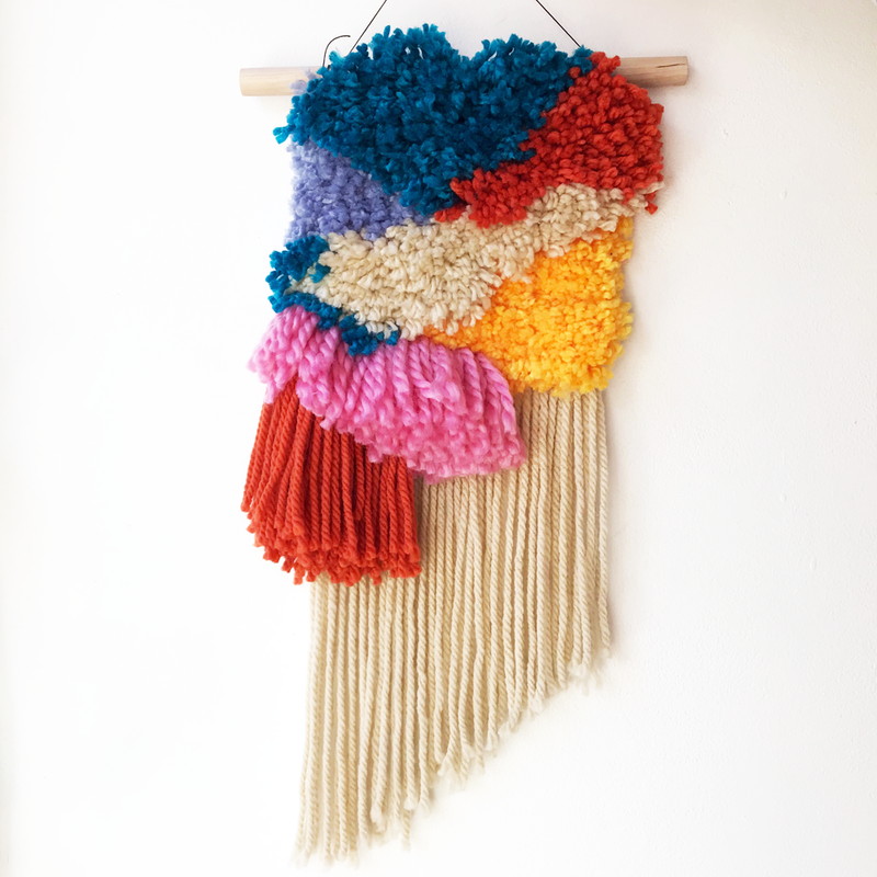 Latch Hook Wall Hanging Past Workshop Brooklyn Craft Company