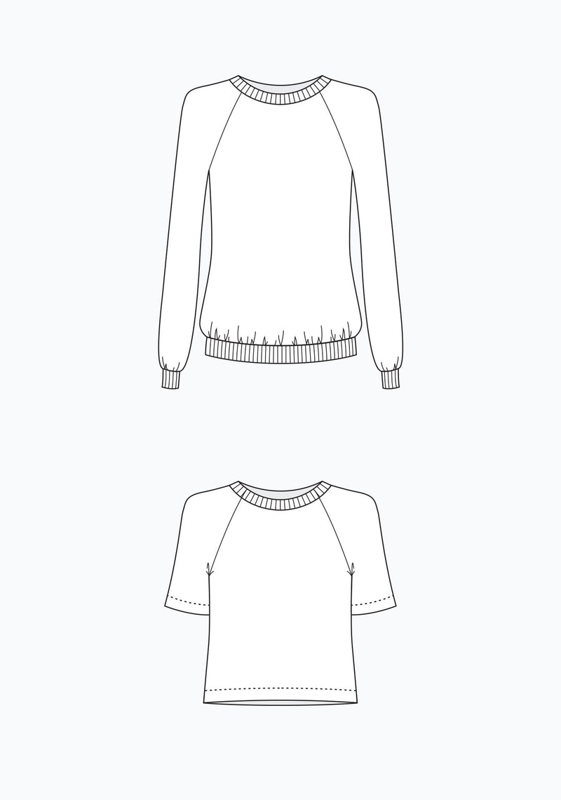 Linden Sweatshirt Pattern Pattern Grainline Studio