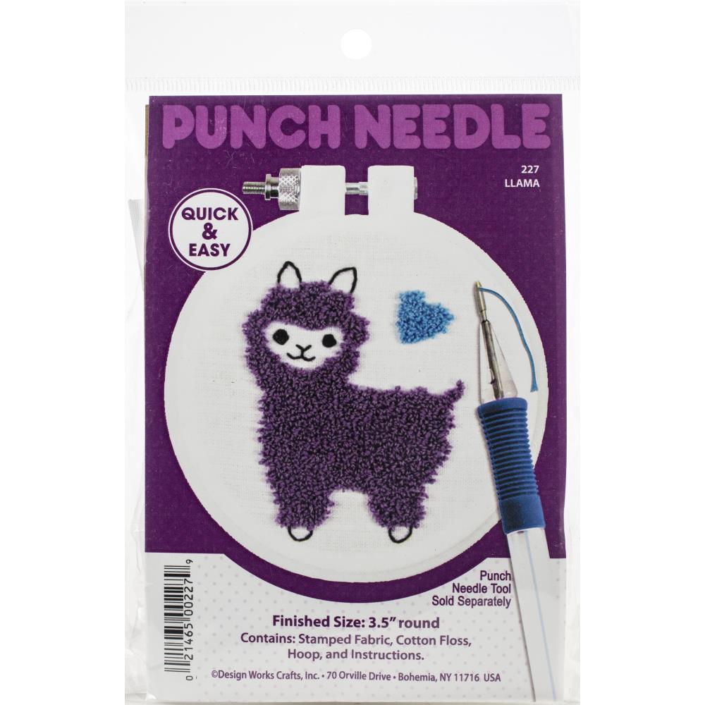 scarf girl punch needle kit — noodle & lou