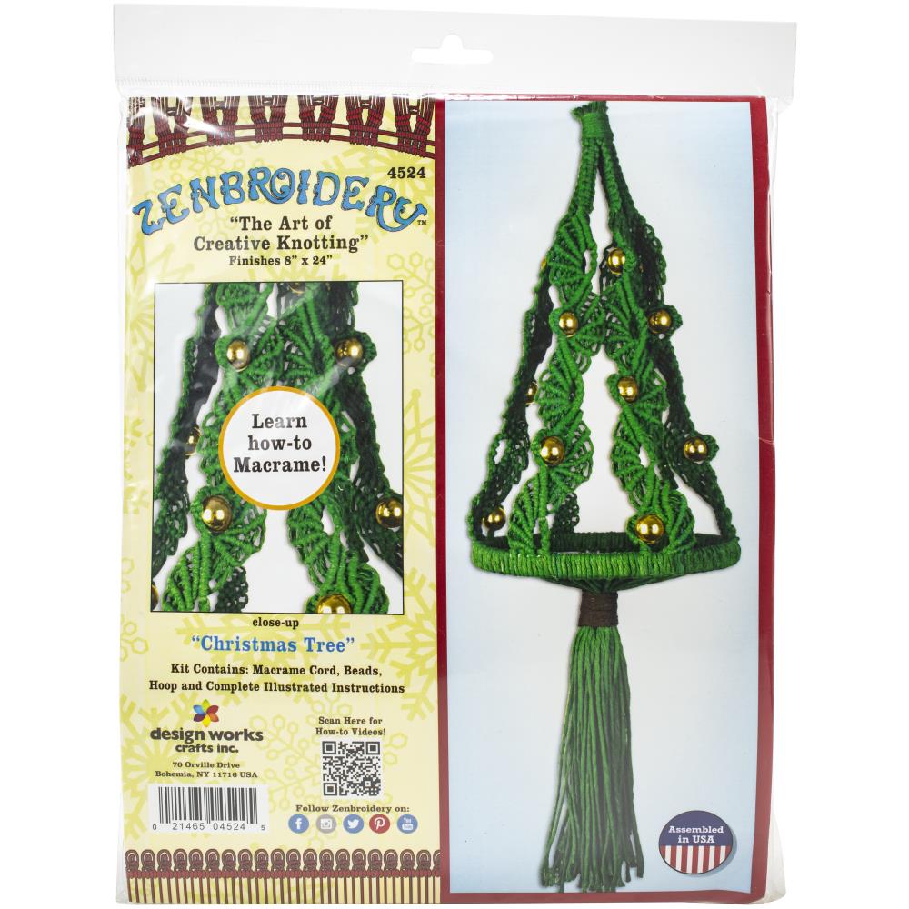 Christmas Tree Macramé Kit Macrame Design Works Crafts