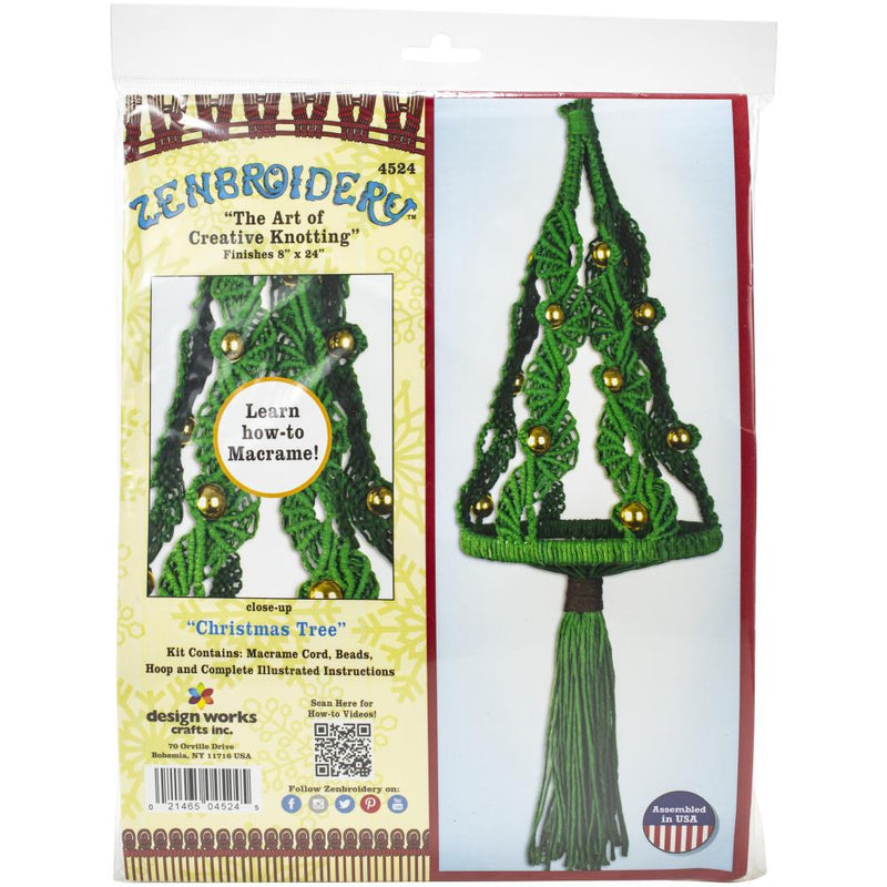 Christmas Tree Macramé Kit Macrame Design Works Crafts