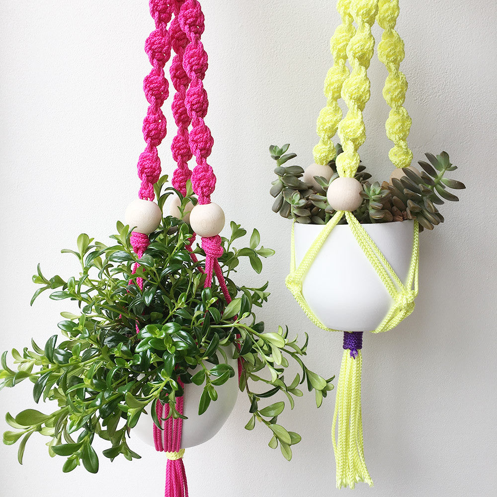 Introducing our macrame plant hanger kit — Cosy Craft Club