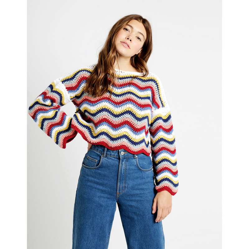 Malibu Sweater Crochet Pattern Pattern Wool and the Gang
