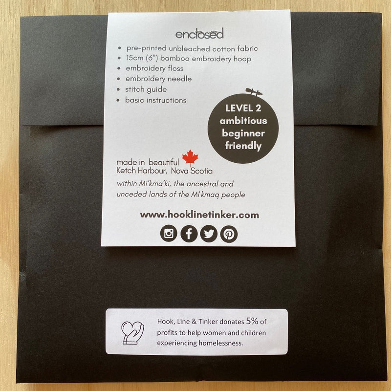 Release the Kraken Embroidery Kit Kit Hook, Line & Tinker