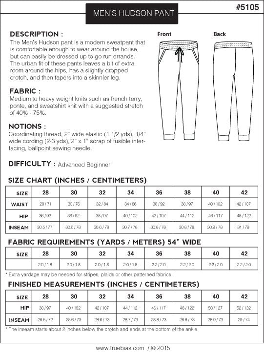 VIRTUAL WORKSHOP: Sew Hudson Pants Past Workshop Brooklyn Craft Company
