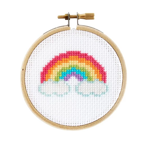 Rainbow Finch Cross Stitch Kit - Stitched Modern