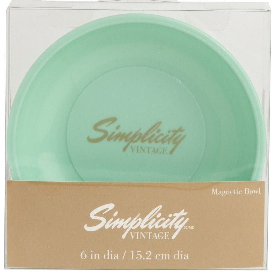 simplicity vintage magnetic bowl mint green