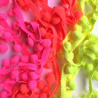 Neon Pom Pom Trim Notions Brooklyn Craft Company