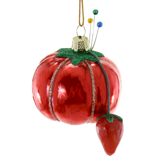 Tomato Pin Cushion Ornament Ornament Cody Foster and Co.