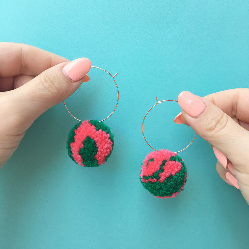 Pom Pom Earrings Workshop Past Workshop Brooklyn Craft Company