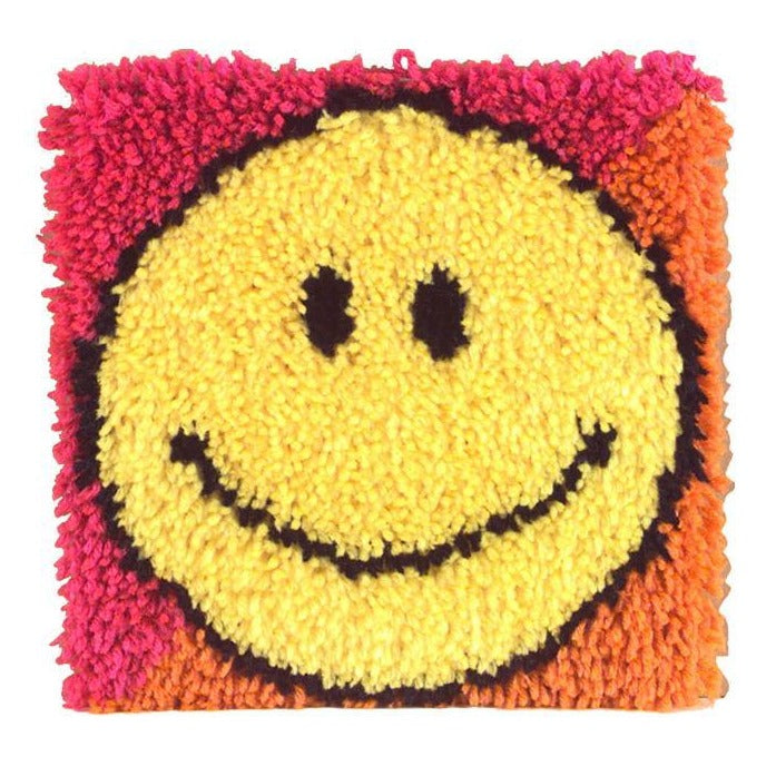 Smiley Face Latch Hook Kit – Brooklyn Craft Company