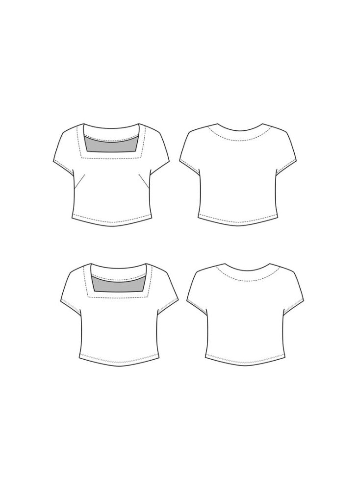 The Square Neck Top Pattern Pattern Friday Pattern Company