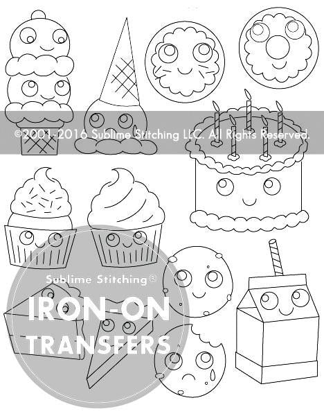 Sweet Treats Embroidery Patterns