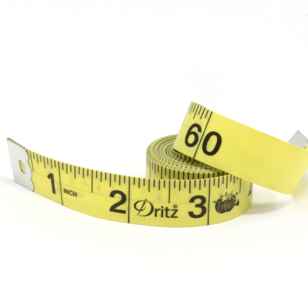 Tailor Measurement Band 59 1/8in 60 inch Quality Fibreglass Gelb