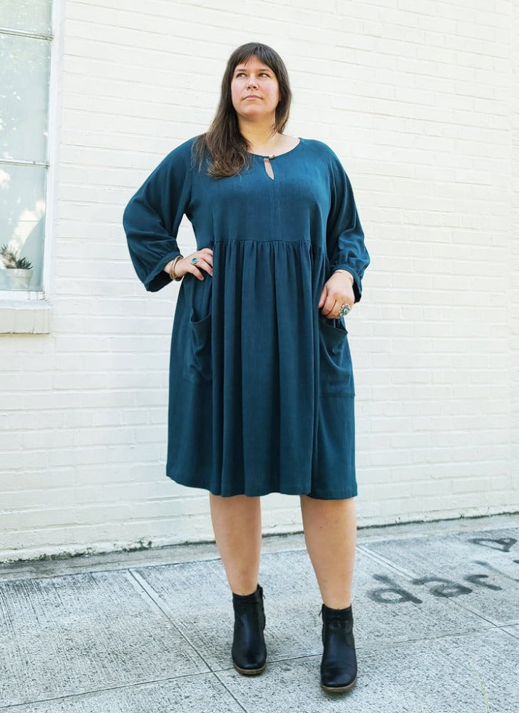Romey Gathered Dress & Top Pattern (Sizes 16 - 34) Pattern Sew House Seven
