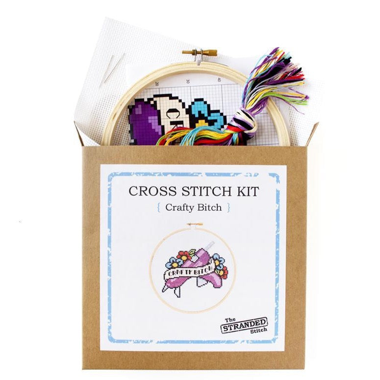 Crafty Bitch Cross Stitch Kit Kit The Stranded Stitch