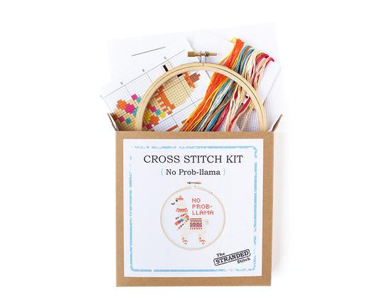No Prob-llama Cross Stitch Kit Kit The Stranded Stitch