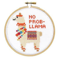 No Prob-llama Cross Stitch Kit Kit The Stranded Stitch