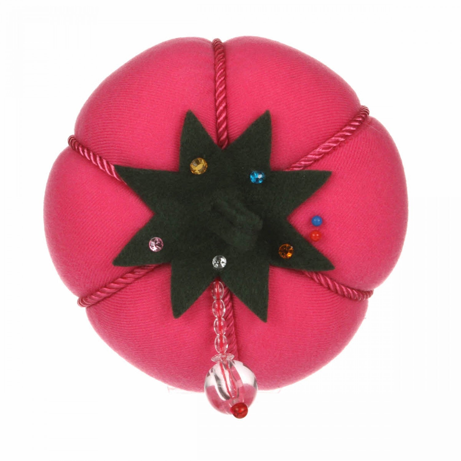 Jumbo Pink Velvet Tomato Pin Cushion Notions Dritz