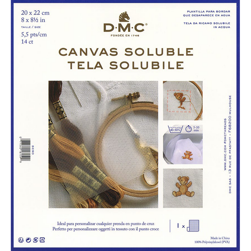 Water Soluble Waste Canvas Needlework DMC
