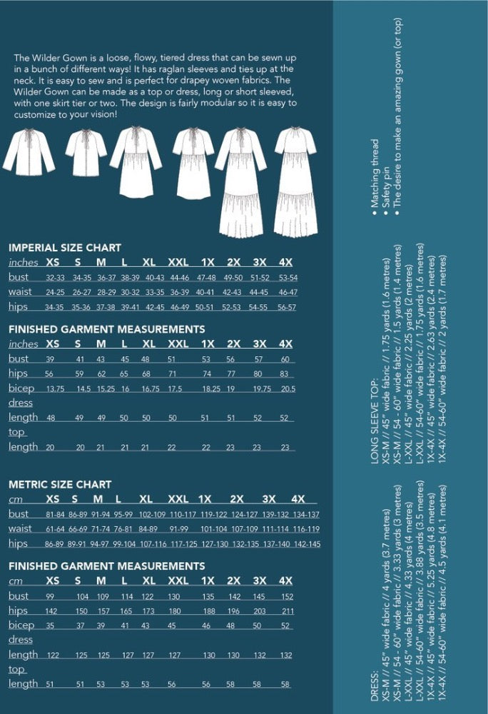 The Wilder Gown Pattern Pattern Friday Pattern Company