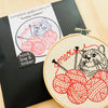 Knitten' Kitten Embroidery Kit Kit Hook, Line & Tinker