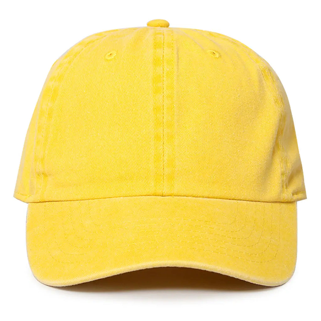Blank Dad Hat for Embroidery Accessories Brooklyn Craft Company Yellow
