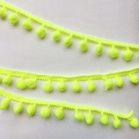 Neon Pom Pom Trim Notions Brooklyn Craft Company Neon Yellow